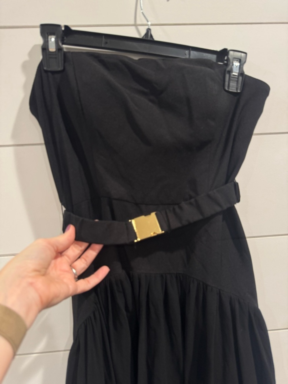 Hutch black Carmel Strapless Belted Drop-Waist Maxi Dress - Picture 6 of 8